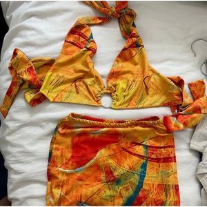 Two piece skirt set